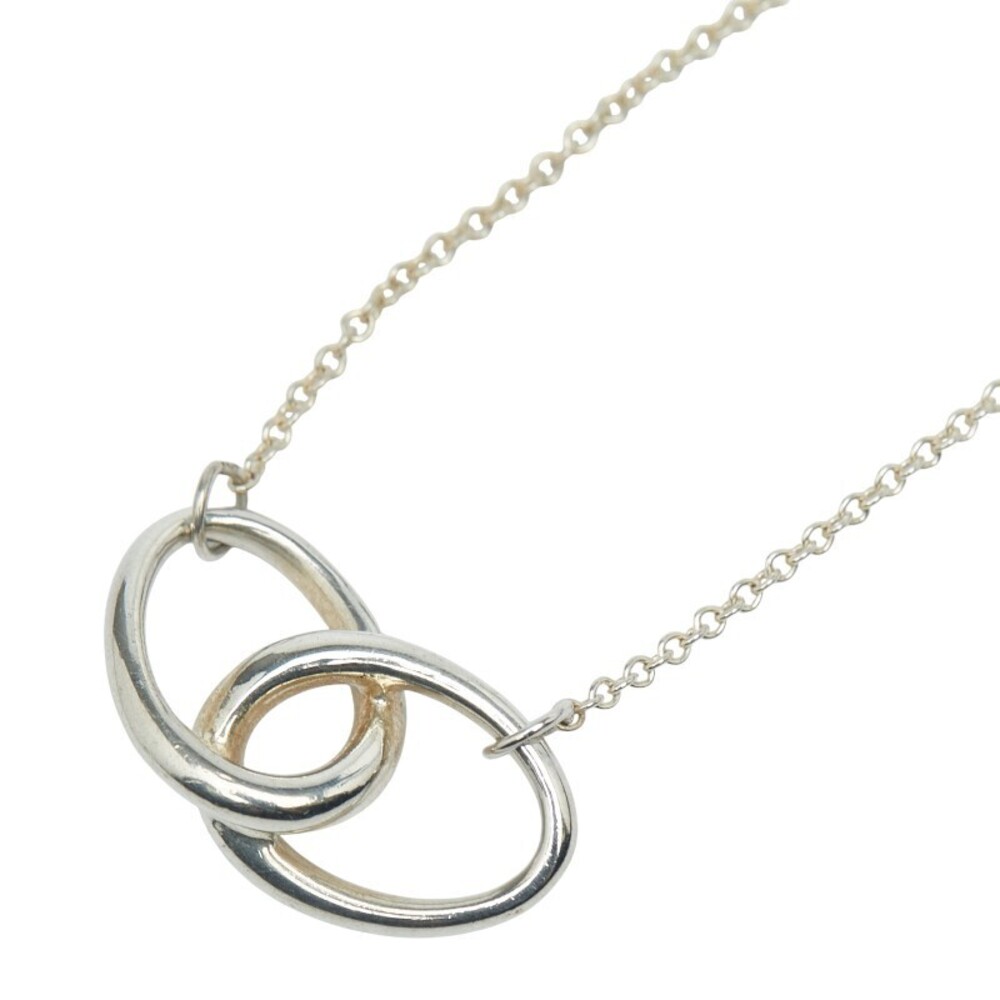 Tiffany Co Double Loop Necklace Silver